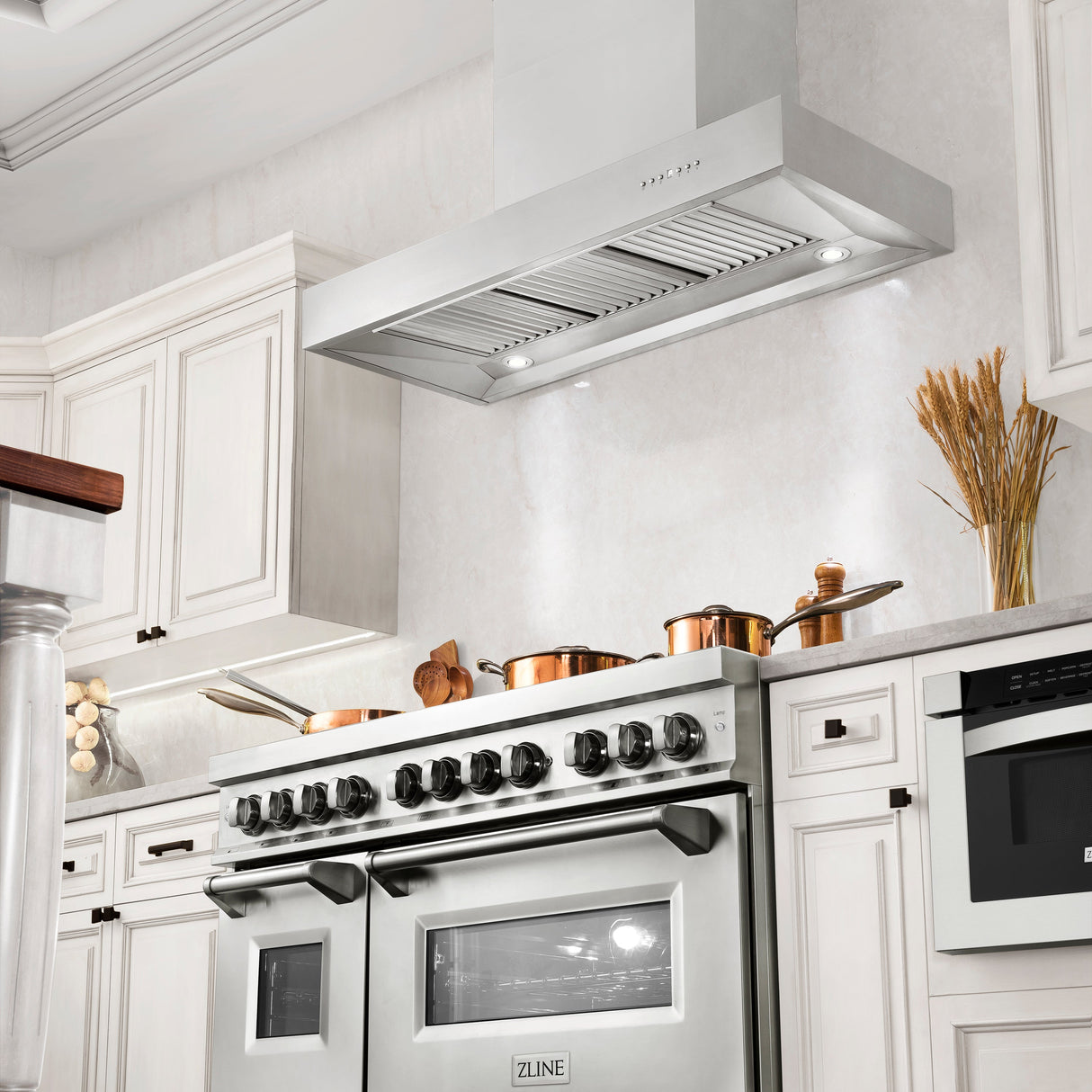 ZLINE 48" Ducted Professional Wall Mount Range Hood in Stainless Steel (KECOM-48)