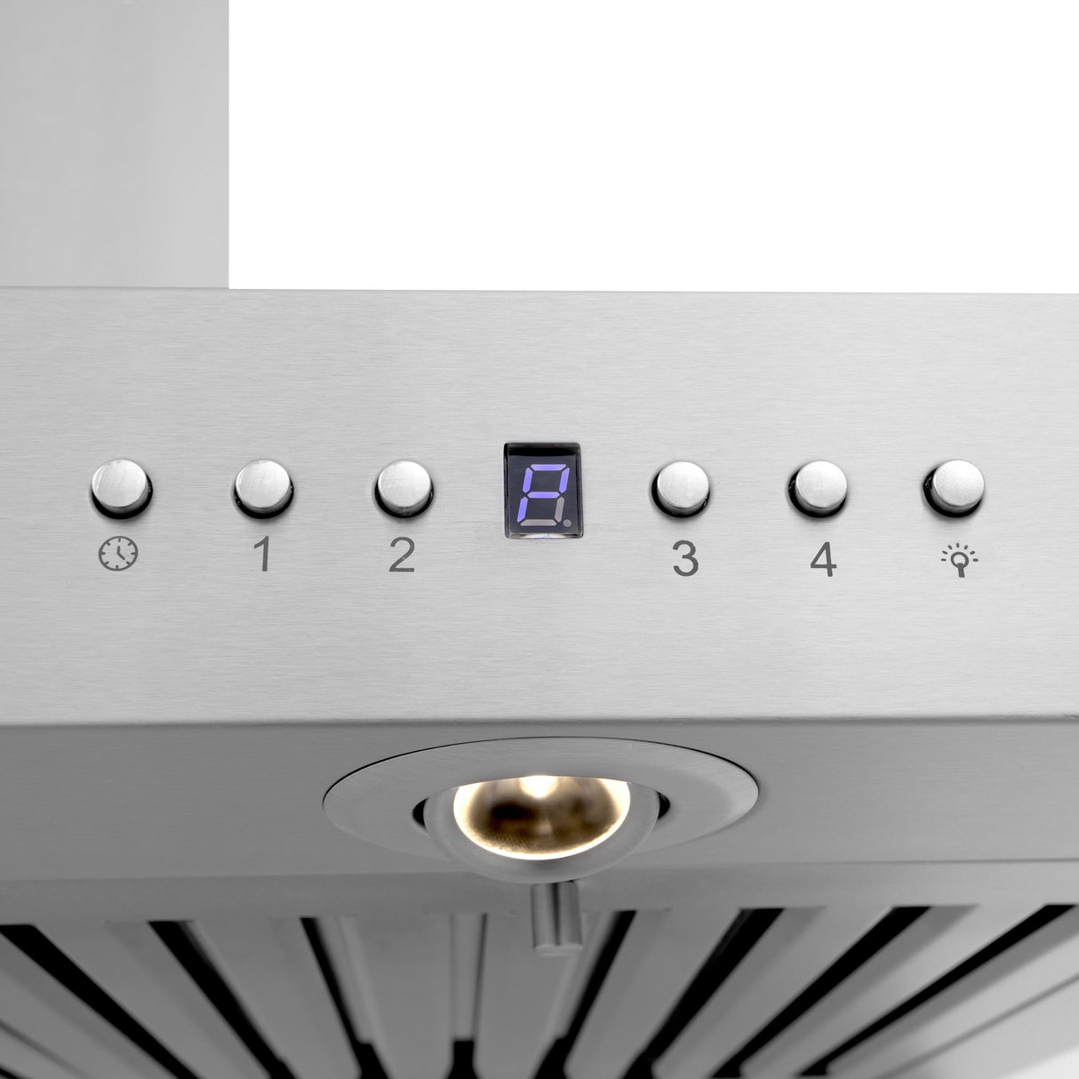 36" ZLINE CrownSound™Ducted Vent Wall Mount Range Hood in Stainless Steel with Built-in Bluetooth Speakers (KECRN-BT-36)