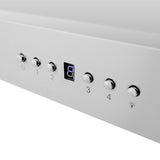 48" ZLINE CrownSound™Ducted Vent Wall Mount Range Hood in Stainless Steel with Built-in Bluetooth Speakers (KECRN-BT-48)