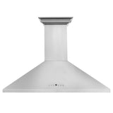 36" ZLINE CrownSound™Ducted Vent Wall Mount Range Hood in Stainless Steel with Built-in Bluetooth Speakers (KL2CRN-BT-36)