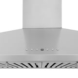 48" ZLINE CrownSound™Ducted Vent Wall Mount Range Hood in Stainless Steel with Built-in Bluetooth Speakers (KL2CRN-BT-48)