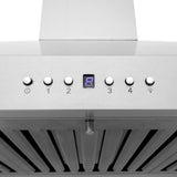 36" ZLINE CrownSound™Ducted Vent Wall Mount Range Hood in Stainless Steel with Built-in Bluetooth Speakers (KL3CRN-BT-36)