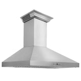 36" ZLINE CrownSound™Ducted Vent Wall Mount Range Hood in Stainless Steel with Built-in Bluetooth Speakers (KL3CRN-BT-36)