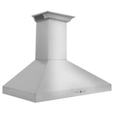 36" ZLINE CrownSound™Ducted Vent Wall Mount Range Hood in Stainless Steel with Built-in Bluetooth Speakers (KL3CRN-BT-36)