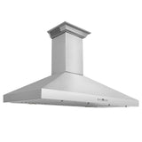 48" ZLINE CrownSound™Ducted Vent Wall Mount Range Hood in Stainless Steel with Built-in Bluetooth Speakers (KL3CRN-BT-48)