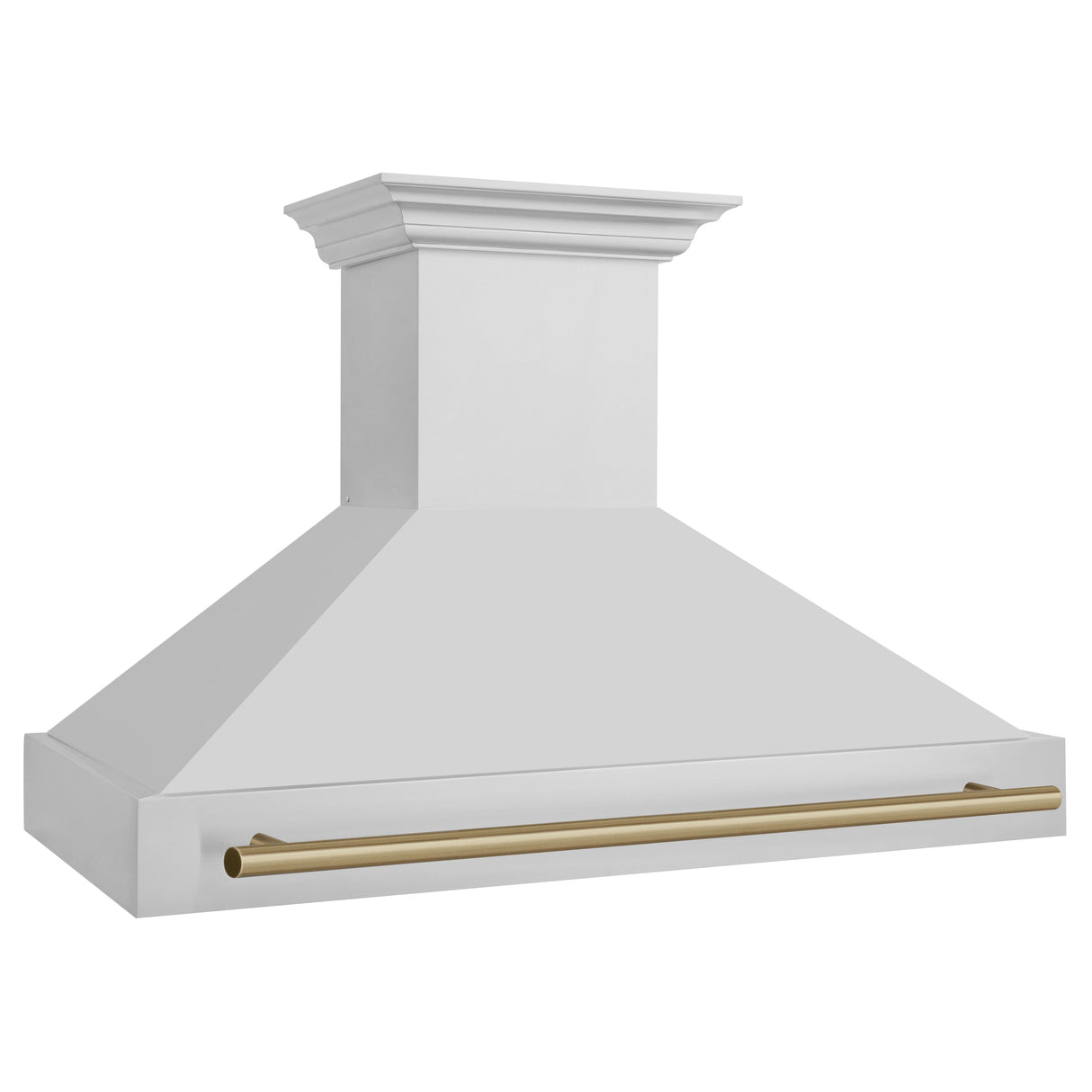 ZLINE Autograph Edition 48" Stainless Steel Range Hood with Stainless Steel Shell and Champagne Bronze Handle (8654STZ-48-CB)
