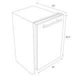 ZLINE 18 in. Compact Oil-Rubbed Bronze Top Control Built-In Dishwasher with Stainless Steel Tub and Modern Style Handle, 52dBa (DW-ORB-18)