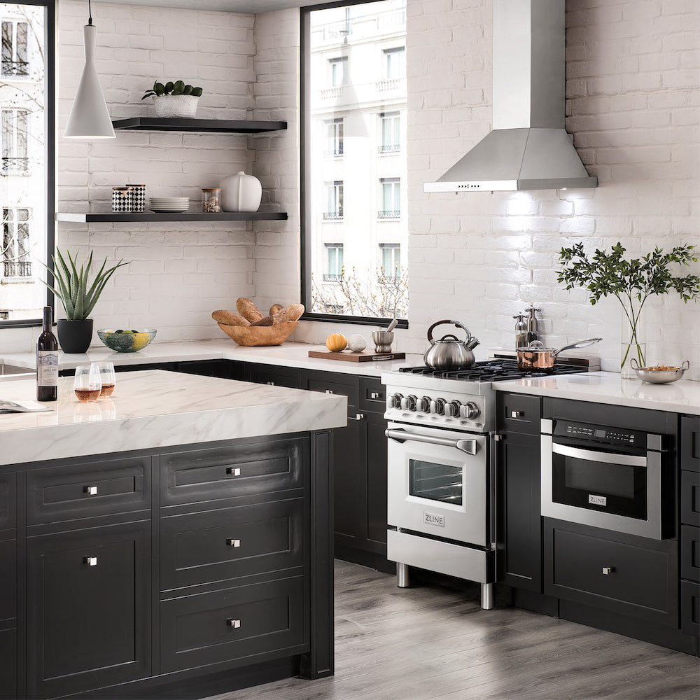 ZLINE 24" Convertible Vent Wall Mount Range Hood in Stainless Steel (KB-24)