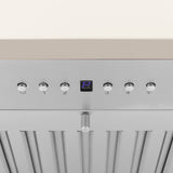 ZLINE 36" Ducted Vent Wooden Convertible Vent Wall Mount Range Hood in Cottage White (KPTT-36)