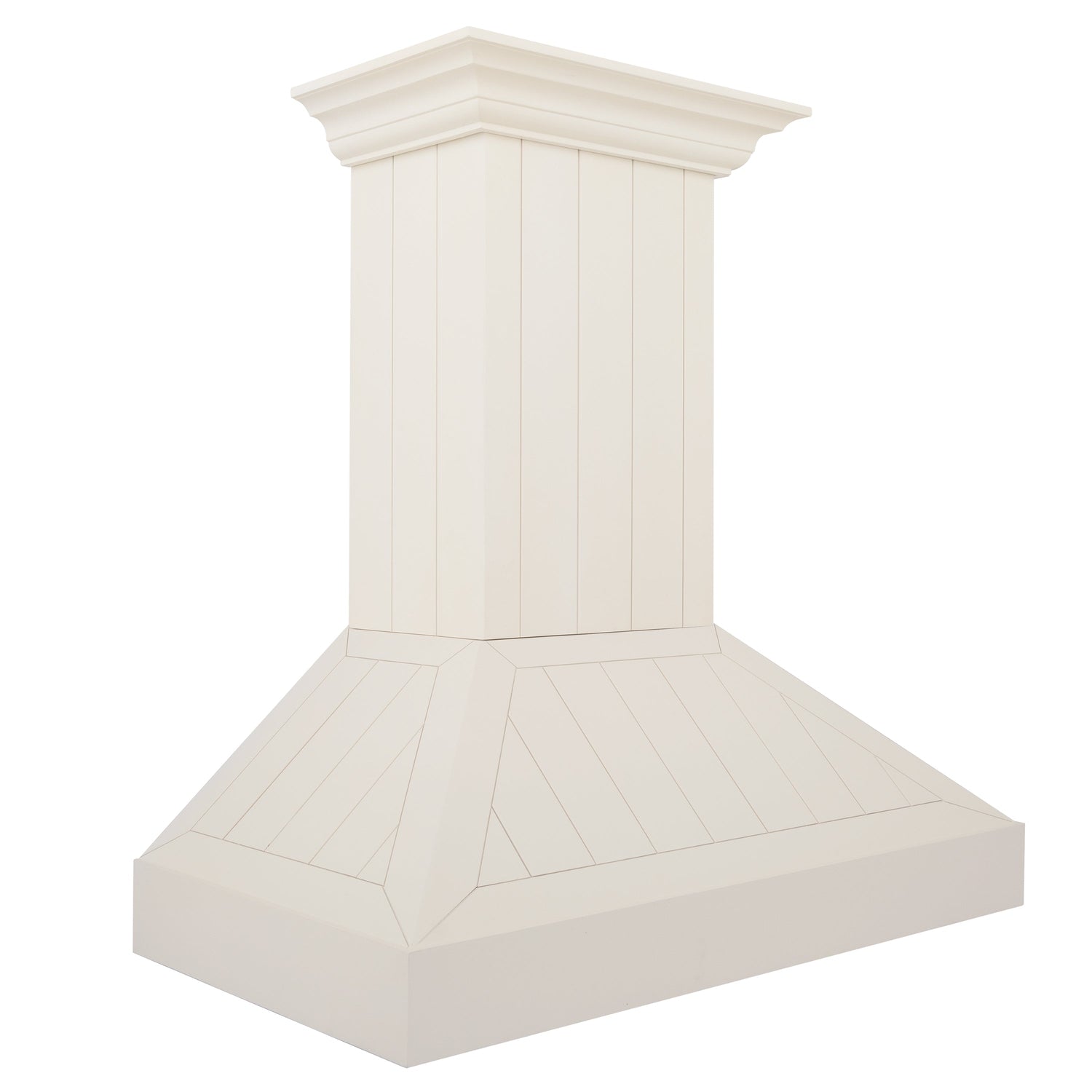 ZLINE 36" Ducted Vent Wooden Convertible Vent Wall Mount Range Hood in Cottage White (KPTT-36)