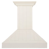 ZLINE 36" Ducted Vent Wooden Convertible Vent Wall Mount Range Hood in Cottage White (KPTT-36)