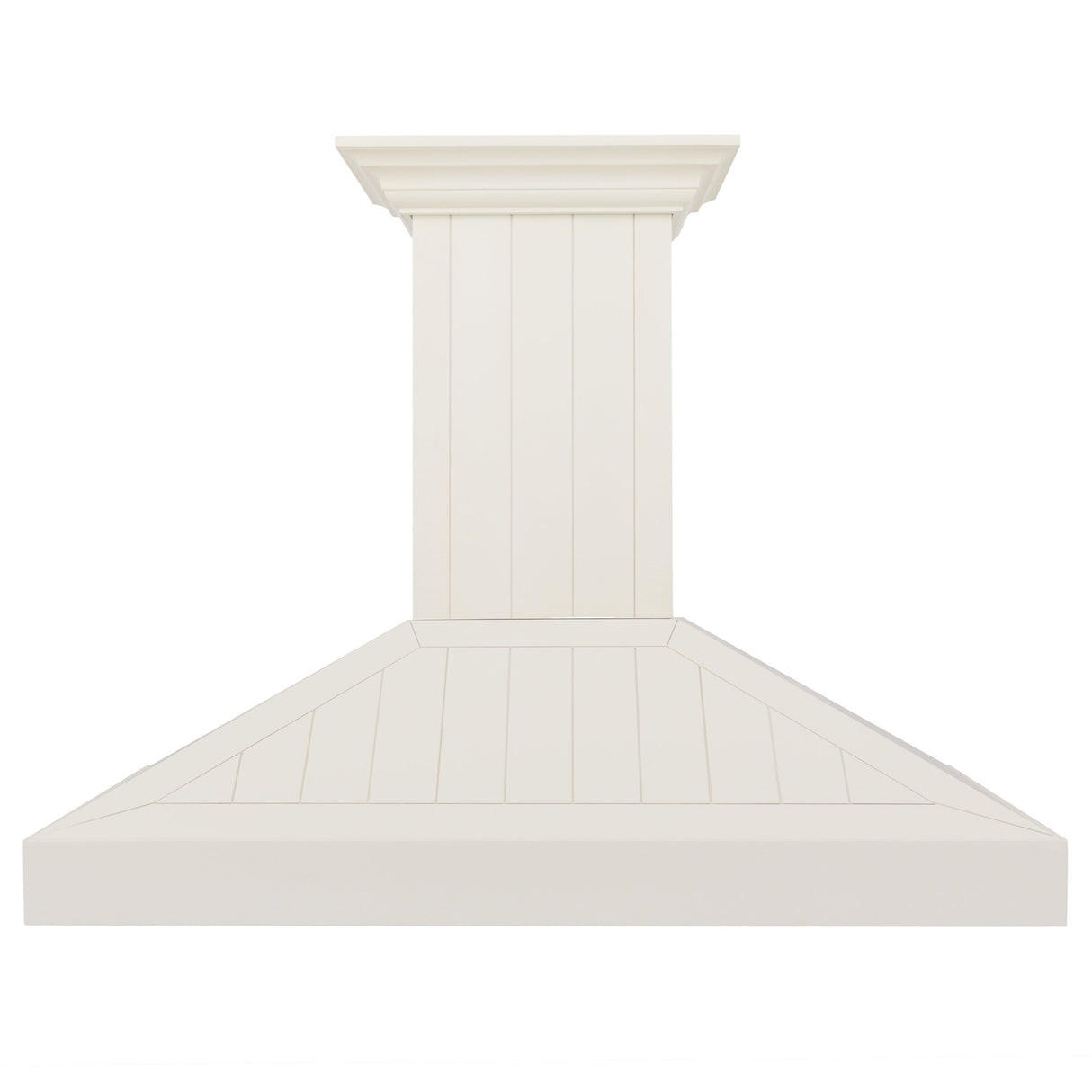ZLINE 48" Ducted Vent Wooden Convertible Vent Wall Mount Range Hood in Cottage White (KPTT-48)