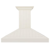 ZLINE 36" Ducted Vent Wooden Convertible Vent Wall Mount Range Hood in Cottage White (KPTT-36)
