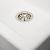 ZLINE 30" Rome Dual Mount Single Bowl Fireclay Kitchen Sink with Bottom Grid (FRC5124)