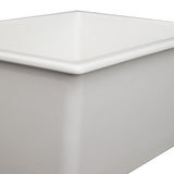 ZLINE 30" Rome Dual Mount Single Bowl Fireclay Kitchen Sink with Bottom Grid (FRC5124)