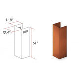 ZLINE 61 in. Extended Chimney and Crown (8667C-E)