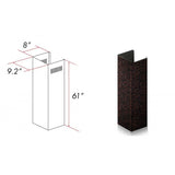 ZLINE 61 in.  Extended Chimney and Crown (8KBF-E)
