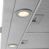 ZLINE 400 CFM Ducted Under Cabinet Range Hood in Stainless Steel - Hardwired Power (617)