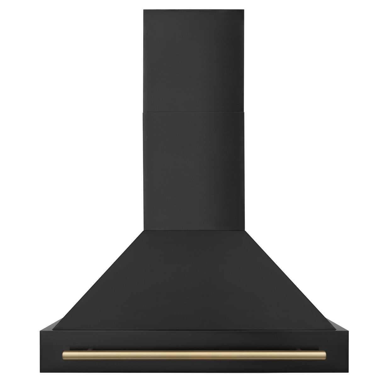 ZLINE 36" Black Stainless Steel Range Hood with Champagne Bronze Handle (BS655Z-36-CB)
