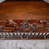 ZLINE 36 in. Convertible Vent Carved Wooden Wall Mount Range Hood in Walnut