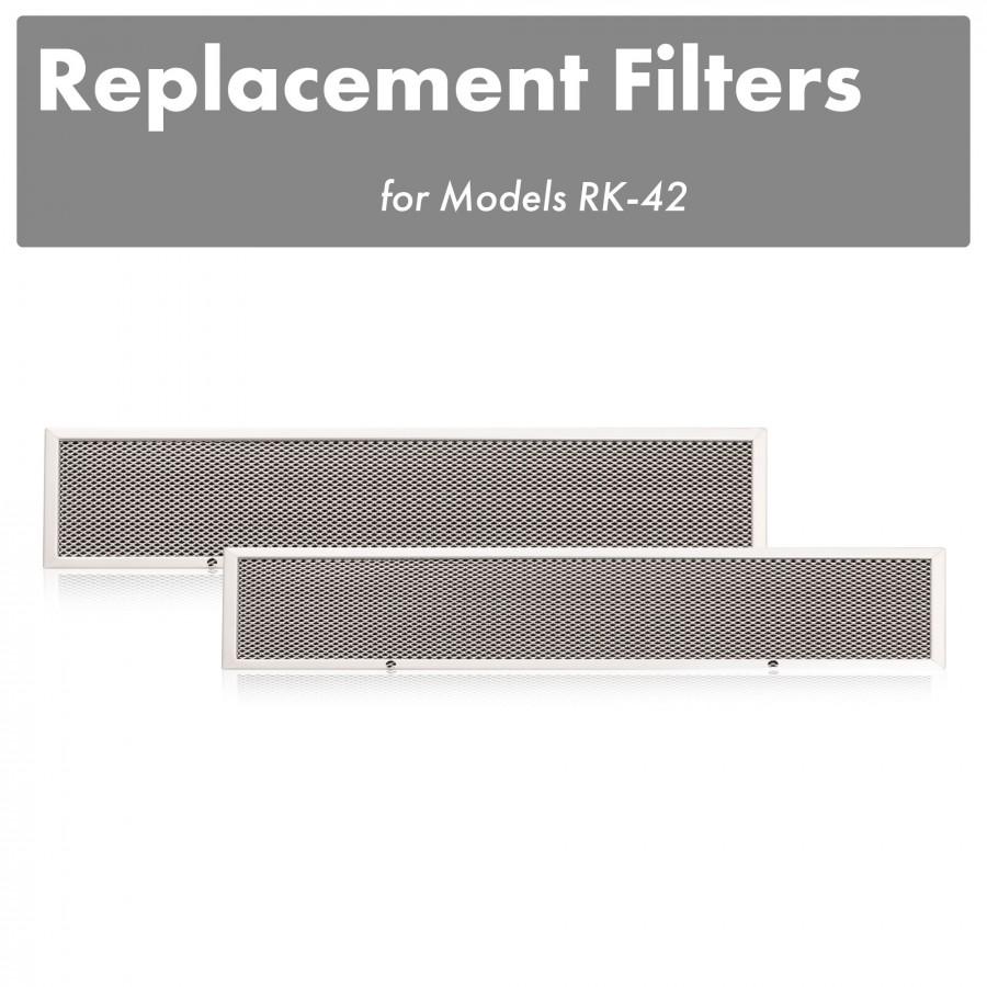ZLINE Charcoal Filters (Set of 2) for 42 in. Under Cabinet Range Hoods (CF-RK-42)