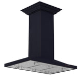 ZLINE 30 in. Designer Series Oil-Rubbed Bronze Convertible Vent Island Mount Range Hood (8GL2Bi-30)