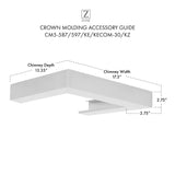ZLINE Crown Molding #5 For Wall Range Hood (CM5-587/597/KE/KECOM-30/KZ)