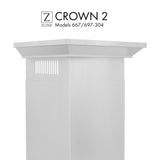 ZLINE Crown Molding Profile 2 for Wall Mount Range Hood (CM2-667/697-304)