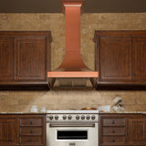ZLINE 36 Inch Designer Series Copper Finish Wall Range Hood (8632C)