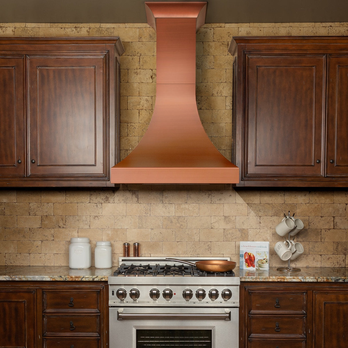 ZLINE 36 Inch Designer Series Copper Finish Wall Range Hood (8632C)