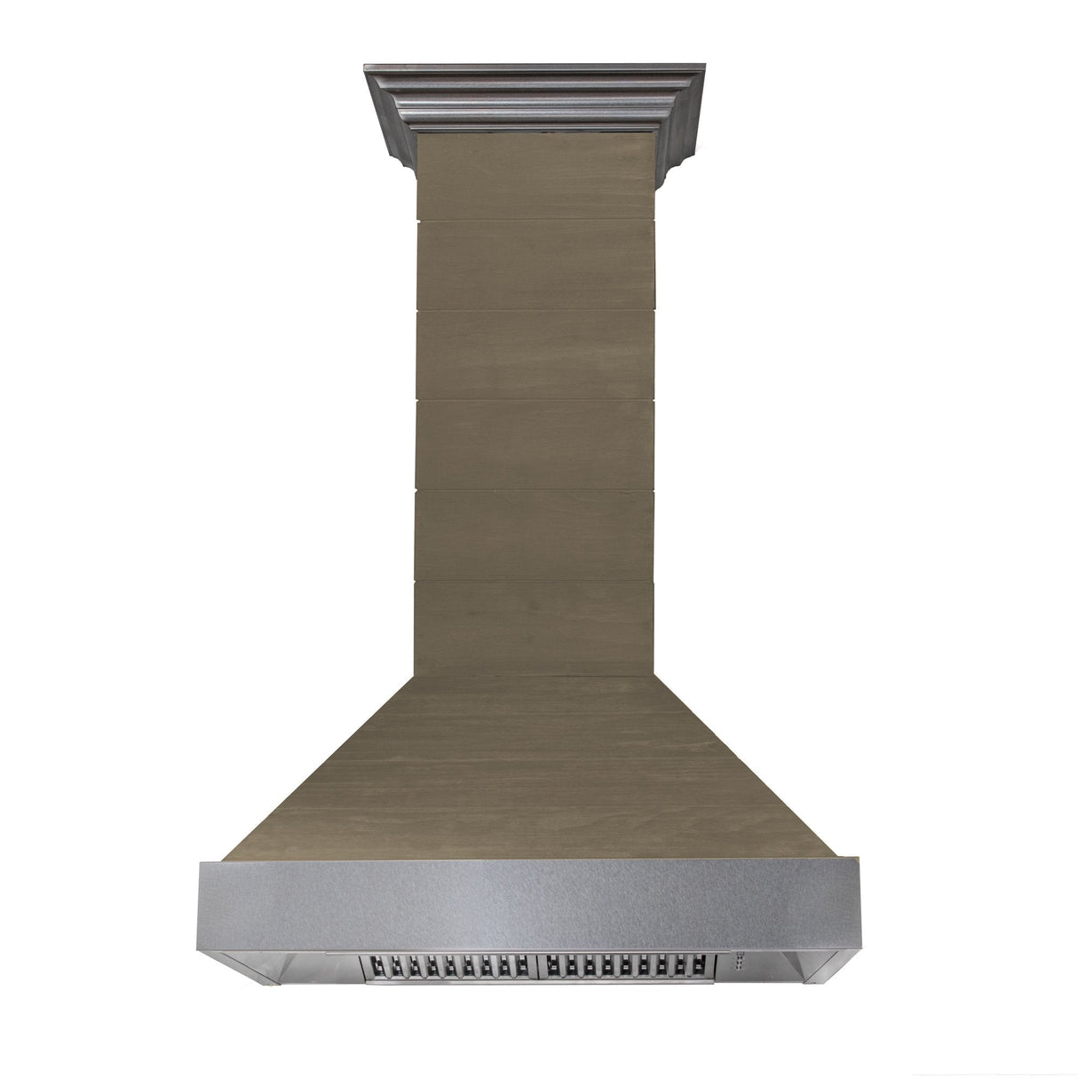 ZLINE 36 in. Shiplap Wooden Wall Range Hood with Stainless Steel Accent - Includes Motor (365YY-36)