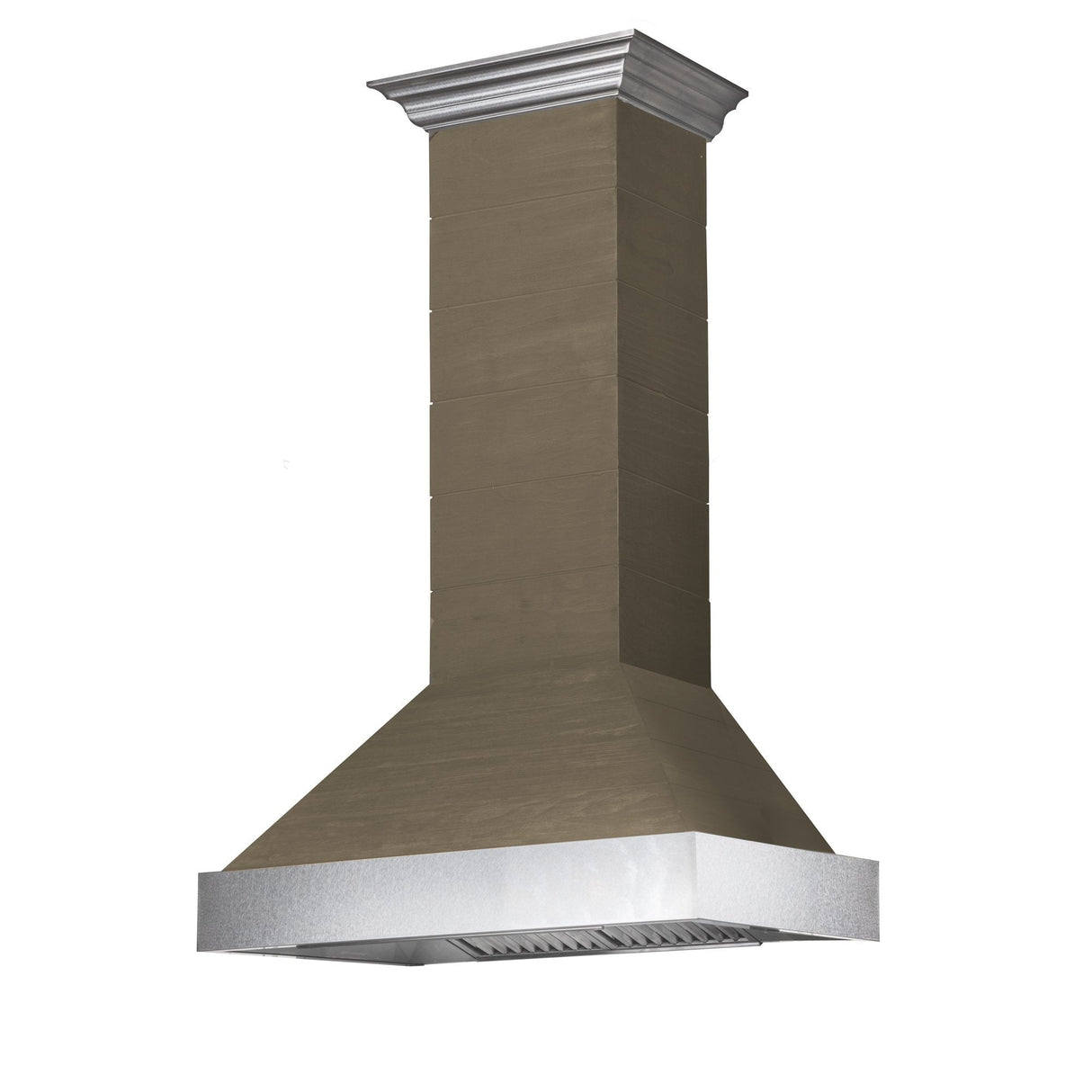 ZLINE 36 in. Shiplap Wooden Wall Range Hood with Stainless Steel Accent - Includes Motor (365YY-36)