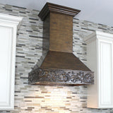 ZLINE 30 in. Convertible Vent Wooden Wall Mount Range Hood in Normandy - Includes Motor (373NN-30)