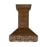 ZLINE 36" Ducted Wooden Wall Mount Range Hood in Walnut (373RR-36)