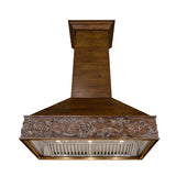 ZLINE 36" Ducted Wooden Wall Mount Range Hood in Walnut (373RR-36)