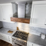 ZLINE 30 in. Convertible Designer Series Wooden Wall Mount Range Hood in Butcher Block (681W-30)