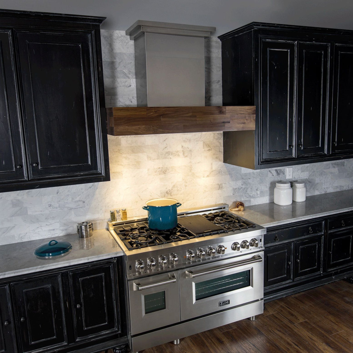 ZLINE 30 in. Convertible Designer Series Wooden Wall Mount Range Hood in Butcher Block (681W-30)