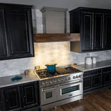 ZLINE 30 in. Convertible Designer Series Wooden Wall Mount Range Hood in Butcher Block (681W-30)