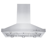 30 in. Ducted Island Mount Range Hood with Dual Remote Blower in Stainless Steel (GL2i-RD-30)