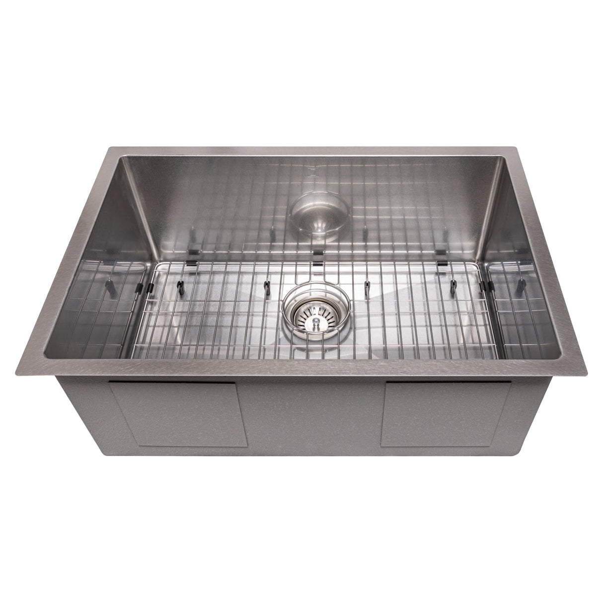 ZLINE 27 in. Meribel Undermount Single Bowl Stainless Steel Kitchen Sink with Bottom Grid (SRS-27)