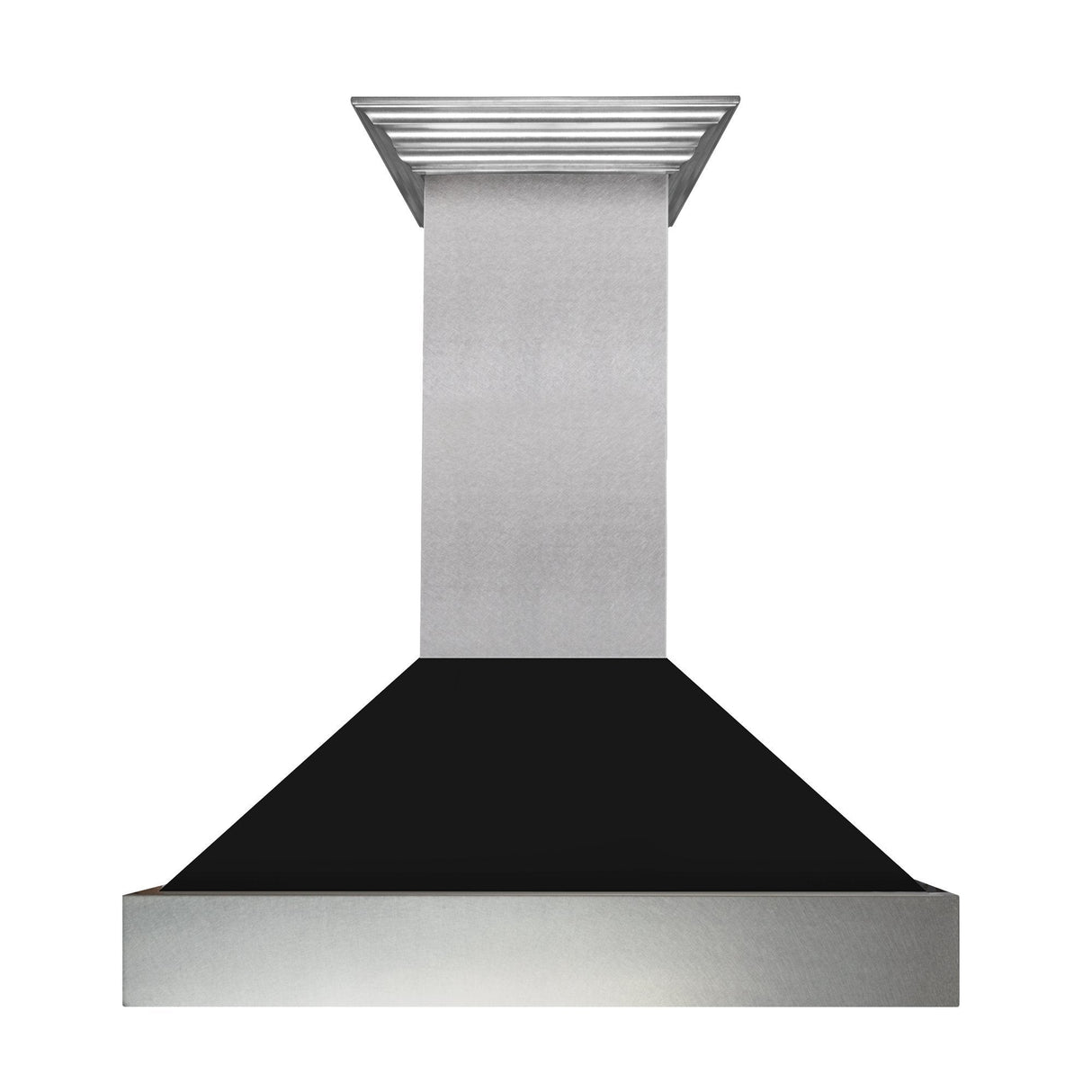48" Ducted Fingerprint Resistant Stainless Steel Range Hood with Black Matte Shell (8654BLM-48)