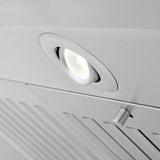 36 in. ZLINE CrownSound™Ducted Vent Island Mount Range Hood in Stainless Steel with Built-in Bluetooth Speakers (GL1iCRN-BT-36)