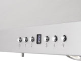 36 in. ZLINE CrownSound™Ducted Vent Island Mount Range Hood in Stainless Steel with Built-in Bluetooth Speakers (GL1iCRN-BT-36)