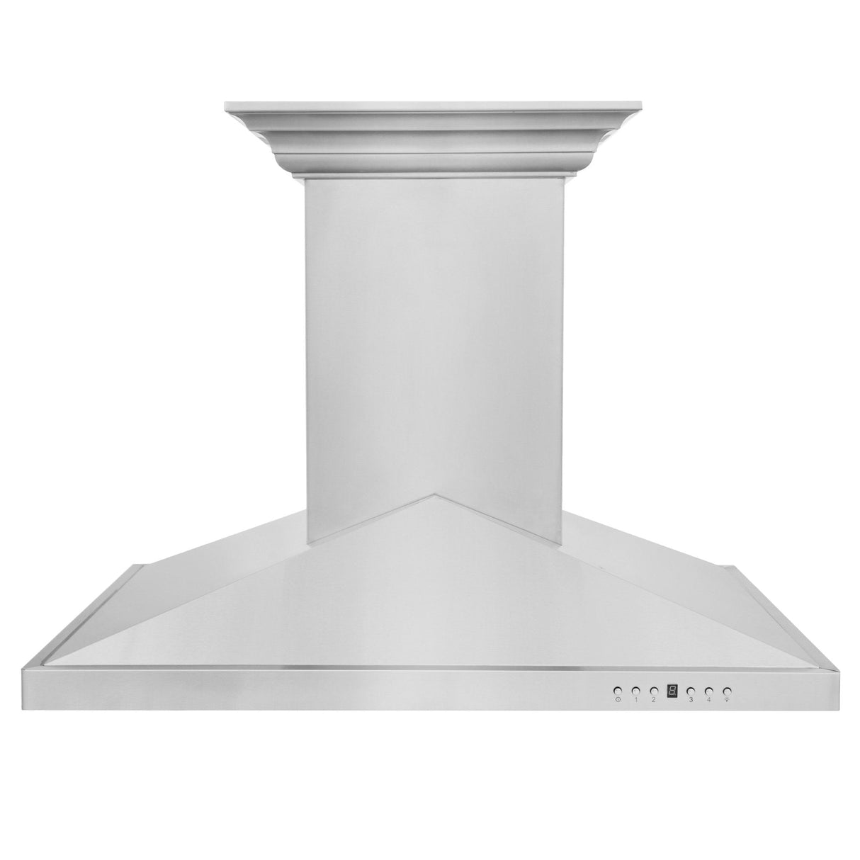 36 in. ZLINE CrownSound™Ducted Vent Island Mount Range Hood in Stainless Steel with Built-in Bluetooth Speakers (GL1iCRN-BT-36)