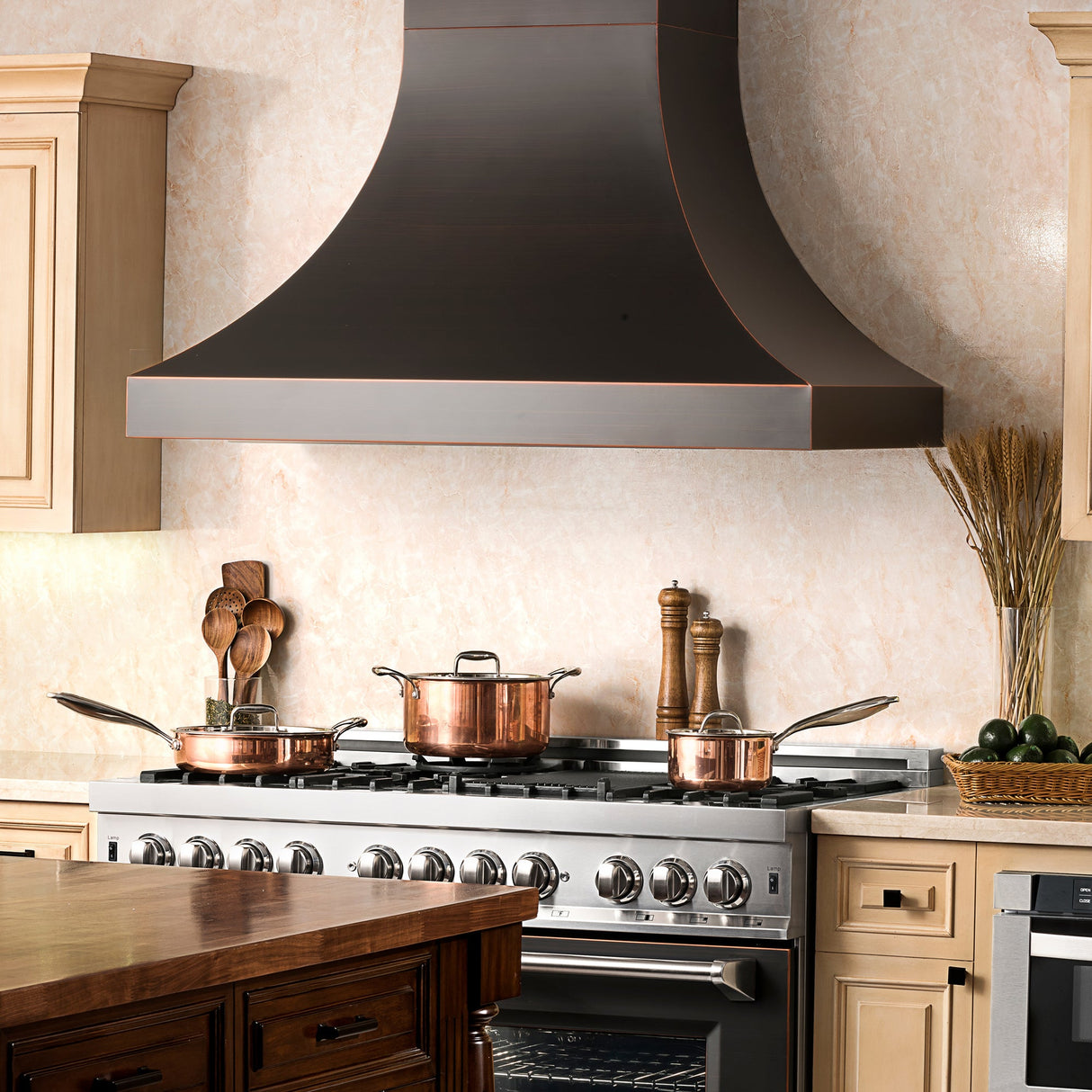 ZLINE 48 in. Designer Series Oil-Rubbed Bronze Ducted Wall Range Hood (8632B-48)