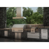 ZLINE 36 in. Ducted Outdoor Island Mount Range Hood in Stainless Steel (KECOMi-304-36)