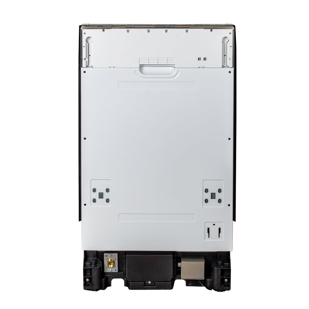 ZLINE 18 in. Compact Blue Gloss Top Control Built-In Dishwasher with Stainless Steel Tub and Modern Style Handle, 52dBa (DW-BG-H-18)