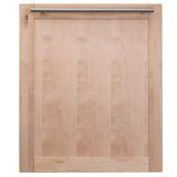 ZLINE 24 in. Top Control Dishwasher with Unfinished Wooden Panel and Modern Style Handle, 52dBa (DW-UF-24)