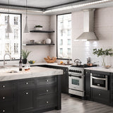 ZLINE Autograph Edition 24 in. 2.8 cu. ft. Legacy Dual Fuel Range with 4 Burner Gas Cooktop and Electric Convection Oven in Satin Stainless Steel and Matte Black Accents (RASZ-SN-24-MB)