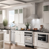 ZLINE Autograph Edition 24 in. 2.8 cu. ft. Legacy Dual Fuel Range with 4 Burner Gas Cooktop and Electric Convection Oven in Satin Stainless Steel and Matte Black Accents (RASZ-SN-24-MB)